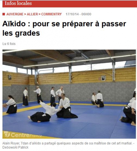 aikido, commentry, ffaaa, alain royer, thomas gavory, la montagne